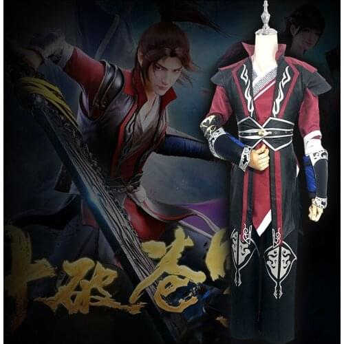 Anime Fights Break Sphere Xiao Yan Cosplay Costume Chinese Han Fu Outfit Halloween Costumes For Unisex Full Set