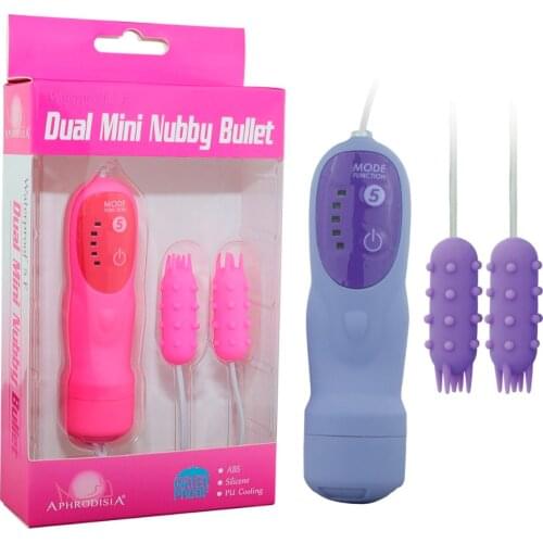New Silicone Double Bullet Vibrator, 5 Mode Mini Sex Vibrator For G Spot And Anal, Vibrating Bullet Sex Shop Toys Sex Products