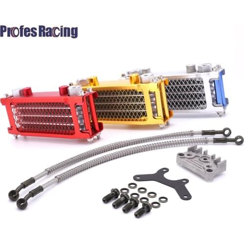 Motorcycle Oil Cooling Cooler Radiator Oil Cooler Set For 50cc 70cc 90cc 110cc 125cc 140cc Horizontal Engine Chinese Made