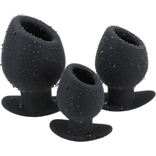 OLO Butt Plug Erotic Sex Toys for Women Men Sex Tools for Couples Enema Anal Dilator Vagina Speculum Anal Plug Hollow Silicone