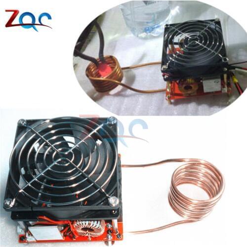 DC 24-36V 20A Diy ZVS Induction Heating Board Flyback Driver Heater Cooker + Ignition Coil With Fan