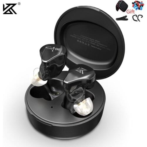 KZ SA08 TWS True Wireless Bluetooth v5.0 Earphones 8BA Units Game Earbuds Touch Control Noise Cancelling Sport earphones for S2