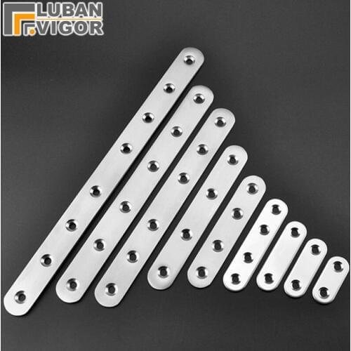 Stainless steel straight corner bracket, furniture fittings Connectors ,Flat corner,many size,Furniture Hardware
