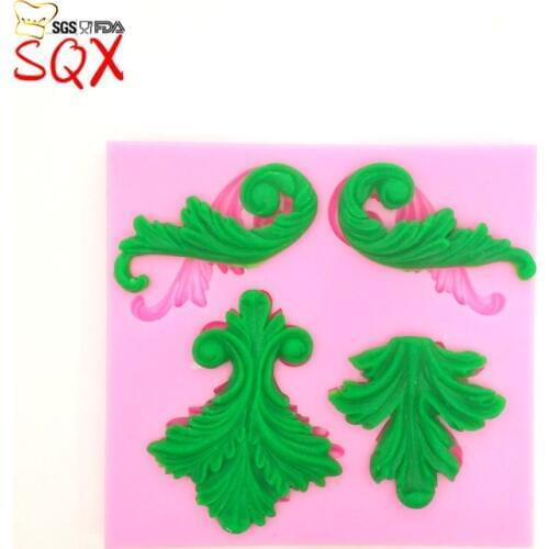 Continental relief 3D Lace Food-grade Silicone Mold Fondant Cake Decorating Tools Silicone Soap Mold Silicone Cake Mold SQ16120