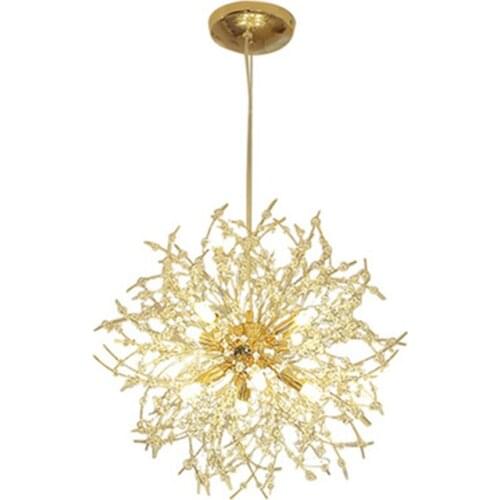 Modern Creative Dandelion Crystal Chandelier Home Decoration Restaurant Clothing Barber Shop Chandelier Personality Foyer Lamps