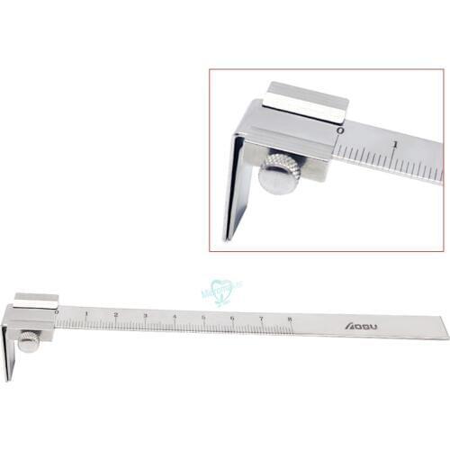 1pcs Dental Vertical Distance Caliper Measuring Ruler Dental Orthodontic Rulers Caliper Measuring ruler Teeth Gauge