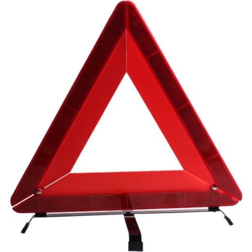 Foldable Car Vehicle Emergency Breakdown Warning Sign Triangle Stop Sign Reflective Road Safety Practical Car Exterior