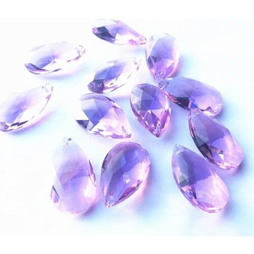 10pcs/lot 38*21mm Blue Angels tears Faceted crystal chandelier prisms, chandelier crystal Glass Suncatcher (+Free rings)