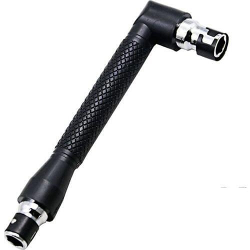 1Pc Screwdriver and Bit Set, L-Shaped Double Head Hex Socket Wrench Screwdriver+10pcs Screwdriver Bits Set