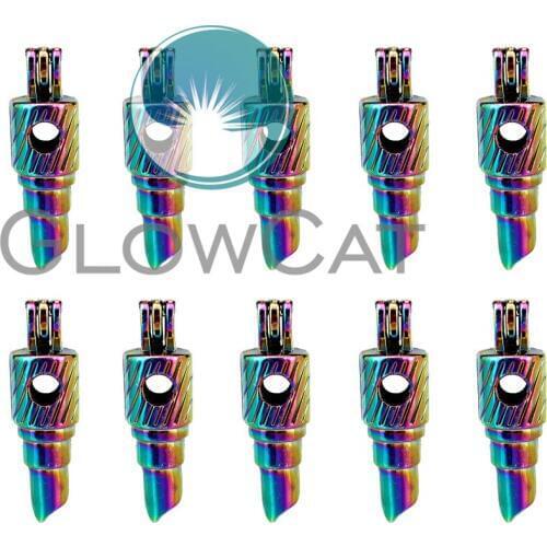 10x C777 Rainbow Color Chic Lipstick Beads Cage Jewelry Making Perfume Essential Oil Diffuser Pearl Cage Locket Pendant