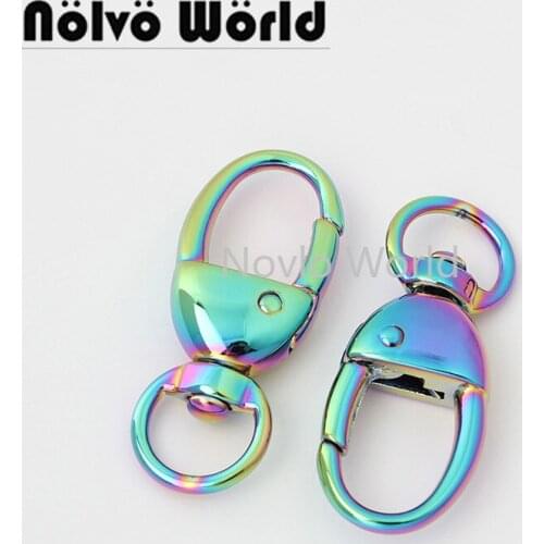 5-20-100 pieces rainbow 1.2cm 0.5" hot selling snap clasps clips swivel clasp hooks Nolvo World wholesale