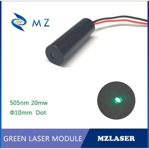 505nm20mw dot green laser module Small hair angle industrial laser