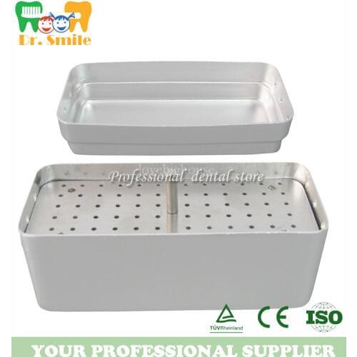 72 Holes Dental Disinfection Burs Holder Block Stand Autoclavable Sterilizer Box Dentist Lab Equipment