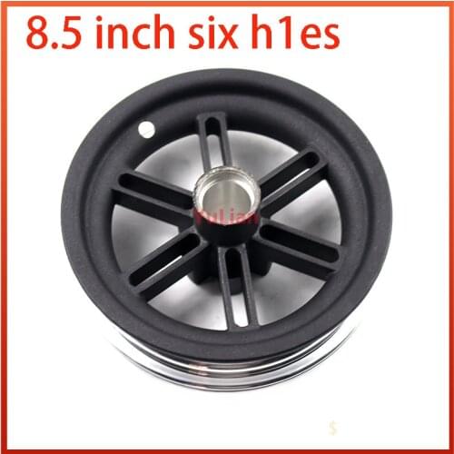 8.5 "6 mounting holes hub black aluminum alloy light duty and easy to install electric scooter accessories rim