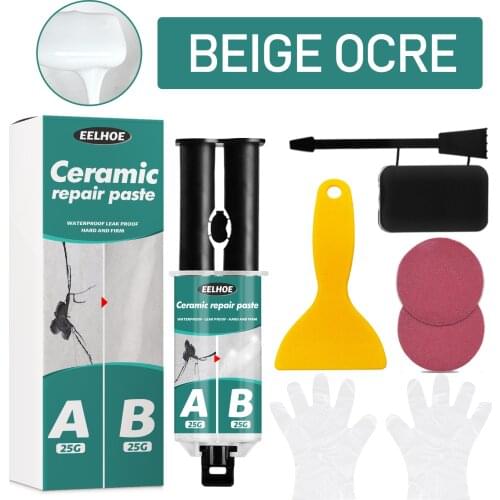 Ab Ceramic Repair Paste Tub Tile And Shower Porcelain Repair Kit Tile Sealer ​repair Glue Home Decoration Gap Filler Hand Tool