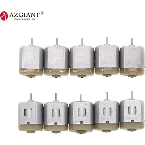AZGIANT 10pcs F260 auto Door Lock Actuator Repair motor Car Rearview Mirror Motor carbon brush external terminal dc motor