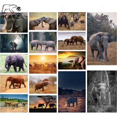 Diamond Painting Elephant Picture Jewelry Cross Stitch Painting By Numbers Home Decoration Animal Embroidery Diy Diamond Mosaic