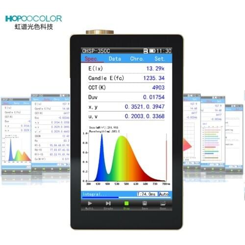 Spectrum analyzer Digital Lux Meter OHSP350C CCT(K) CRI Lux Tester Meter