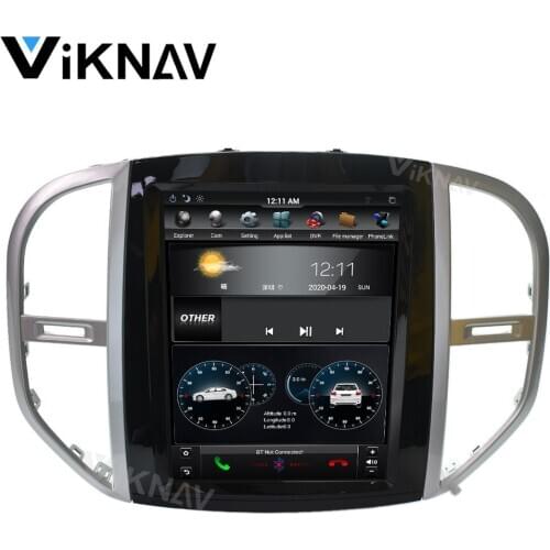 Android vertical screen Multimedia Player stereo DVD player radio For Benz Vito 2016 2017 2018 2019 2020 car GPS navigation