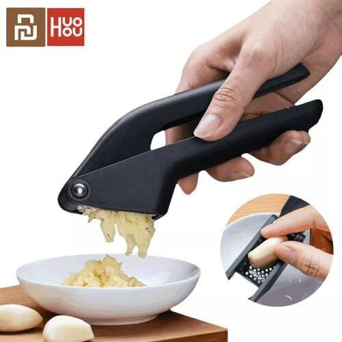 Fast ship HUOHOU Kitchen Garlic Presser Manual Garlic Crusher Kitchen Tool Micer Cutter Squeeze Tool Fruit & Vegetable