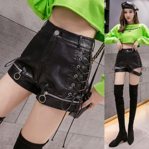 COZOK Women's Leather Shorts