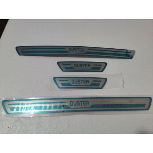 For Renault Duster 2006 2007 2008 -2016 2017 2018 2019 doorsill specially modified stainless steel welcome pedal of ultra thin