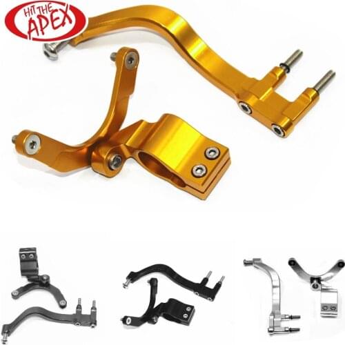 CNC Aluminum Alloy Fittings for MV Agusta F3 675/800 2012 2013 2014 2015 2016 2017 Steering Damper Stabilizer Bracket Mount