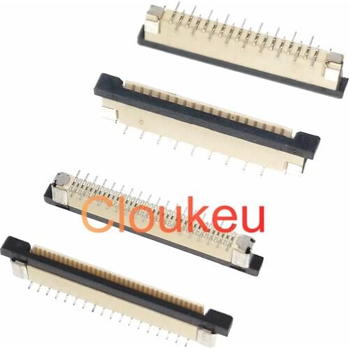 FPC FFC 0.5mm 1.0mm connector socket Drawer type Vertical contact 4P 5P 6P 7P 8P 10P 12P 14P 16P 18P 20P 22P 24P 26P 28P 30P