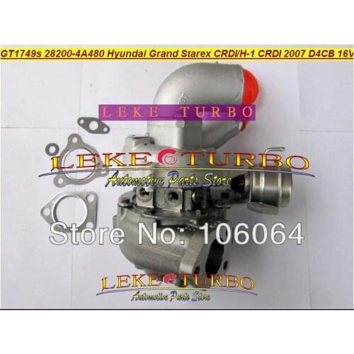 GT1749S BV43 28200-4A480 53039700145 53039700127 5303-970-0145 Turbo For HYUNDAI Grand Starex H-1 CRDI 07- D4CB 16V 2.5L 170HP