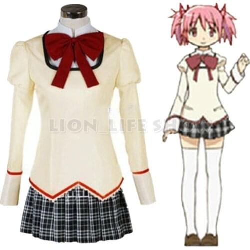 Japanese Anime Puella Magi Madoka Magica Mitakihara Middle School Uniform Cosplay costume
