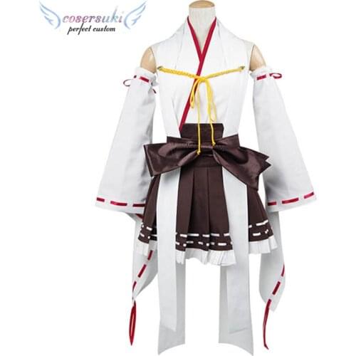 Free shipping! Fleet Collection Girls Battleship Kong Cosplay Costume ,Perfect Custom For you
