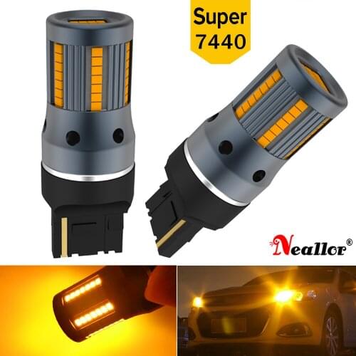 Led Canbus Turn Signals Light T20 7440 W21W BA15S BAU15S P21W Bulb On Car Accessories Goods For Audi a4 b9 a6 c5 a3 8l a1 b6 8p