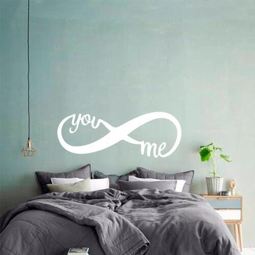 Infinity love wall stickers for tile Infinity vinyl wall sticker Love sign wall decor dorm vinyl home nursery wall decals G55