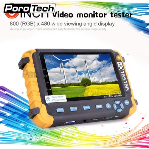 Newest AHD Monitor CCTV Tester CVBS Analog HD Coxial Tester 8mp Cvi Ahd Tvi Camera Tester Video Signal Testing Cctv Camera 8w