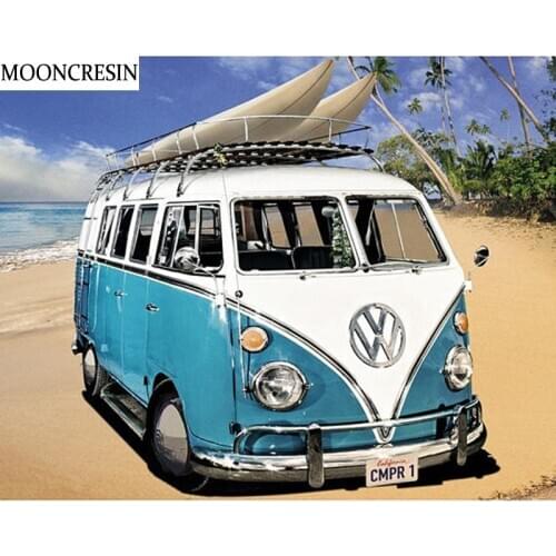 New 5D Diy Diamond Painting Full Square Cartoon Car Embroidery Diamond Mosaic Cross Stitch Rhinestone Painting Home Decor Gift