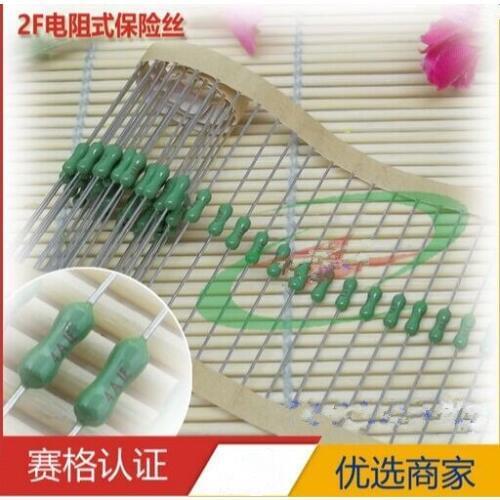 Axial Fuse 2F 3A Fast fuse Green F new and original