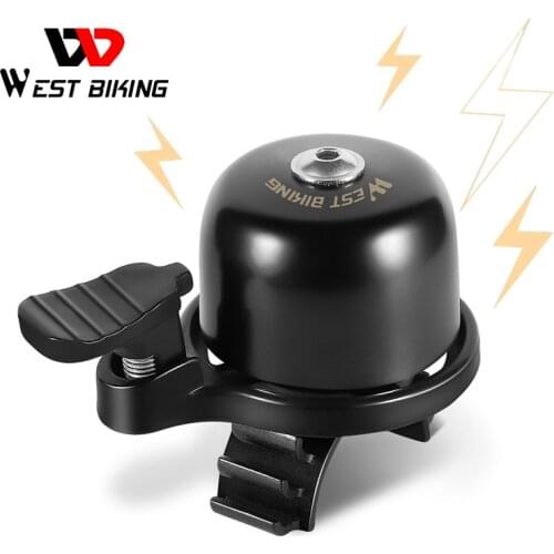 WEST BIKING Mini Portable Bicycle Bell Classical Ring MTB Road Bike Horn Handlebar Safety Warning Alarm Bell Cycling Accessories