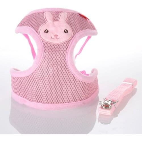 Dog Harness and Leash Set for Small Dogs Breathable Harness Mesh Vest Puppy Cat Walking Lead Leash No Pull Pet Traction Rope