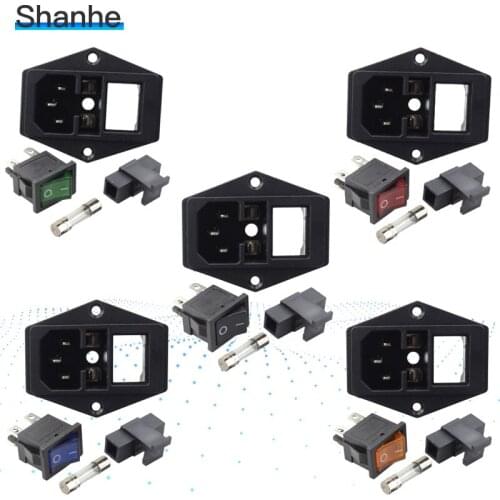 AC power socket+rocker switch,fuse switch,ac inlet