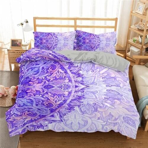 Modern Printed Bedding Collection Bohemian Style Down Quilt Cover Soft Fabric Down Quilt Cover King Queen Size Bed Cover