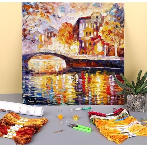 The Thurst Time Printed Fabric 11CT Cross-Stitch Full Kit DIY Embroidery DMC Threads work Painting Handmade Handiwork Package