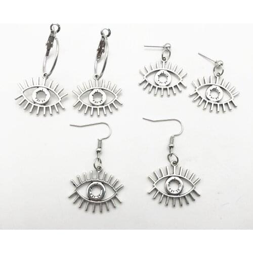 Vintage Goth Gothic Moon Eye Demon Eye Earrings For Women Korean Trendy Punk 90s egirl grunge goblincore emo accessories