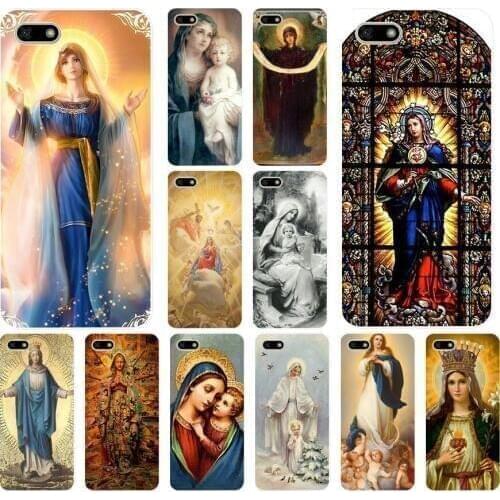 155H Virgin Mary Christian Soft Silicone Tpu Cover Case for huawei Honor 7a pro 7x play case