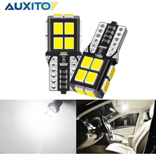 2Pcs T10 W5W LED Canbus New Super Bright Car Parking Lights 168 WY5W 501 2825 Wedge Turn Side Bulbs Interior Reading Dome Lamp