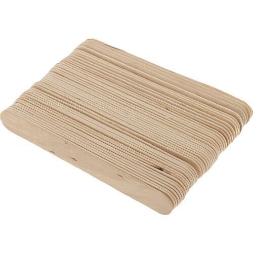 50pcs/lot Wooden Waxing Spatula Tongue Depressor Tattoo Wax Stick