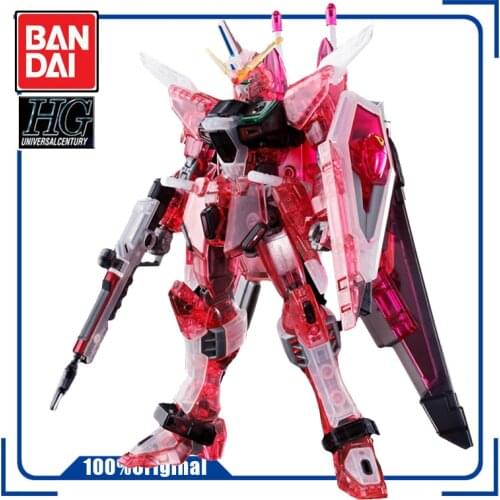 BANDAI HG 1/144 ZGMF-X19A INFINITE JUSTICE GUNDAM Transparent Color Conference Hall Limit Action Toy Figures Assembly Model