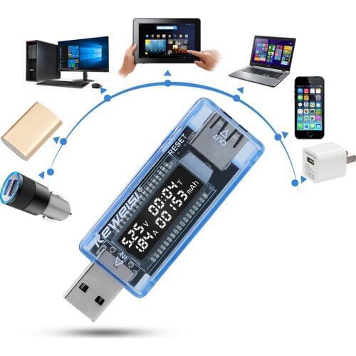 NICEYARD Tester Voltmeter Current Voltage Doctor Charger Capacity Tester USB Battery Digital Voltage Ammeter