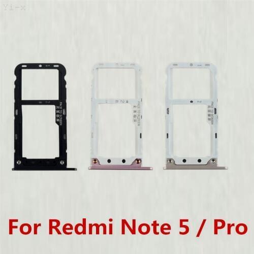 SIM Card Tray Holder Micro SD Card Slot Holder Adapter for Xiaomi Redmi Note 5 / Note5 Pro