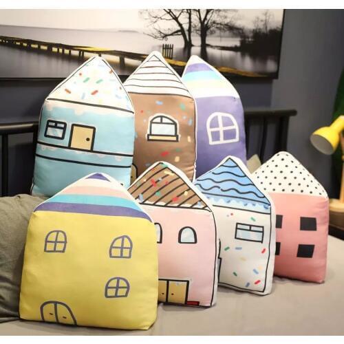 Mountchen Baby Bedroom House Cushion Decoration Children Kids Girl Boy Pillow Nursery Pillow Decor Baby Girl Room Decor