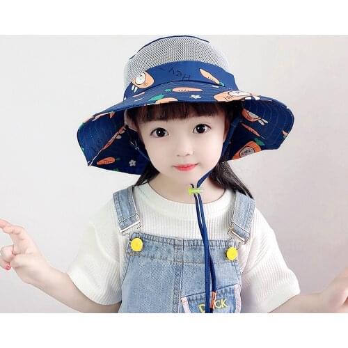 Baby Sun Hat Smile Face Toddler UPF 50+ Sun Protective Bucket hat Nice Beach hat for Baby Girl boy Adjustable Cap